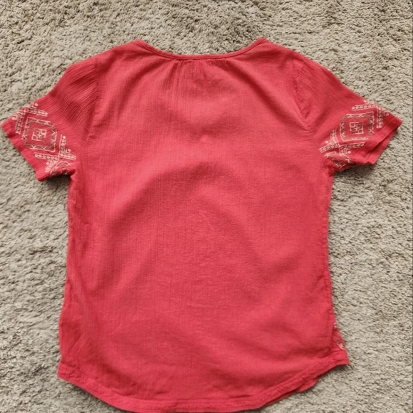 Sonoma Boho Short Sleeve Womens Shirt Red Size Small - Picture 6 of 9